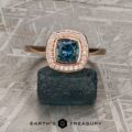 The "Grace" in 14k rose gold with 0.90-Carat Montana Sapphire