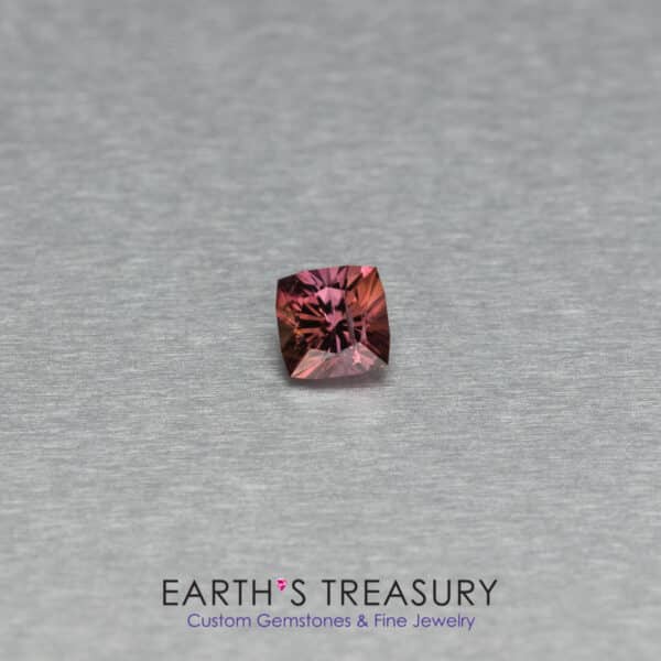 Studio Fluorescent Lighting: 0.64-Carat Orange-Purple California Tourmaline