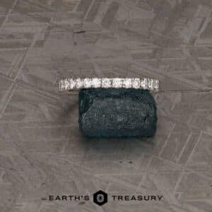 The Classic Pave Diamond Band in platinum