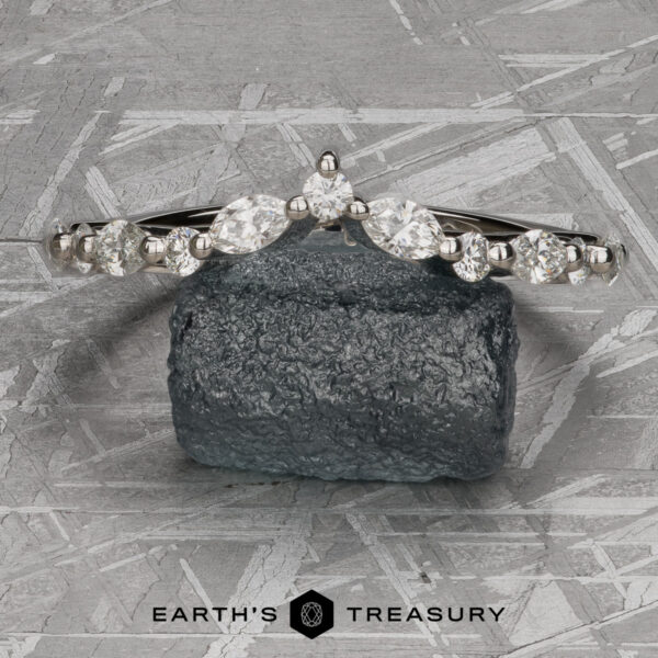 The "Alzette" band in platinum The "Alzette" band in platinum