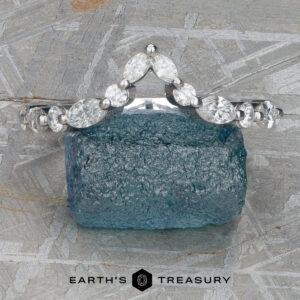The "Clemencia" band in 18k white gold