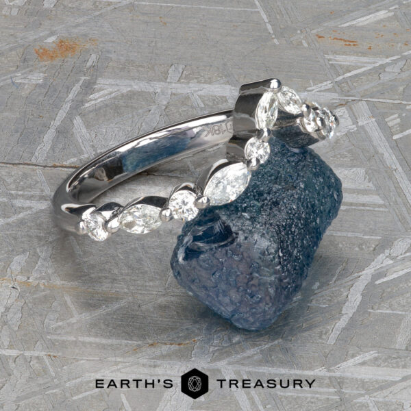 The "Clemencia" band in 18k white gold The "Clemencia" band in 18k white gold