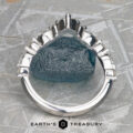 The "Clemencia" band in 18k white gold
