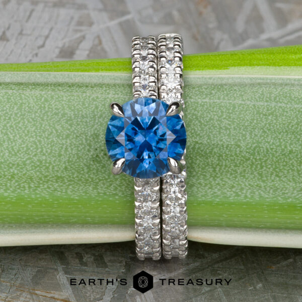 The deluxe pave band in platinum The deluxe pave band in platinum