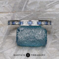 uxe Channel-Set Yogo Sapphire and Diamond Band in platinum
