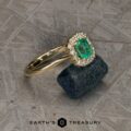 The "Anne" ring in 14k yellow gold with 0.71-Carat Emerald