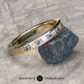 The Deluxe Channel-Set Yogo Sapphire and Diamond Band in 14k yellow gold
