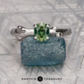 The "Twyg" ring in 14K white gold with 0.93-carat Australian sapphire