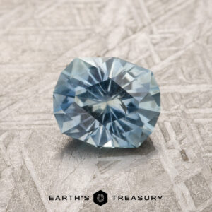 A blue Montana sapphire in our "Helena" oval design
