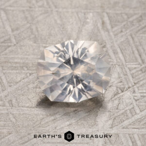A colorless Montana sapphire in our "Helena" oval design