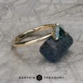 The "Flora" in 14k yellow gold with 0.84-Carat Australian Sapphire
