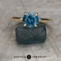 The "Flora" in 14k yellow gold with 2.05-carat Montana sapphire