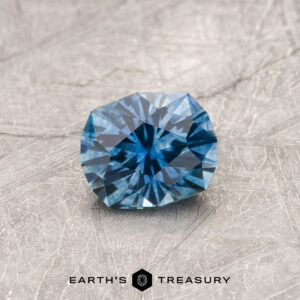 A blue Montana sapphire in our "Helena" oval design