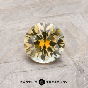 A yellow Montana sapphire in an Old European-style cut (OEC)
