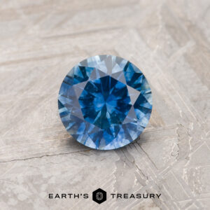 A blue Montana sapphire in an Old European-style cut (OEC)