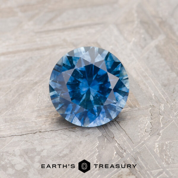 0.80-Carat Medium Blue Montana Sapphire (Heated) A blue Montana sapphire in an Old European-style cut (OEC)