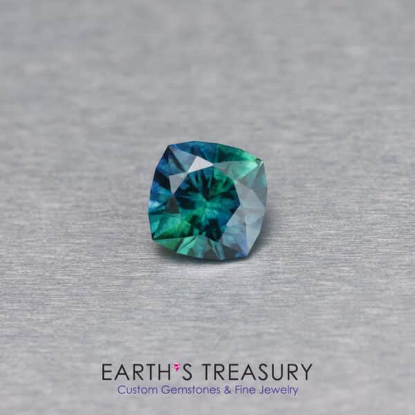 1.01-Carat Deep Green-Blue Montana Sapphire (Heated)