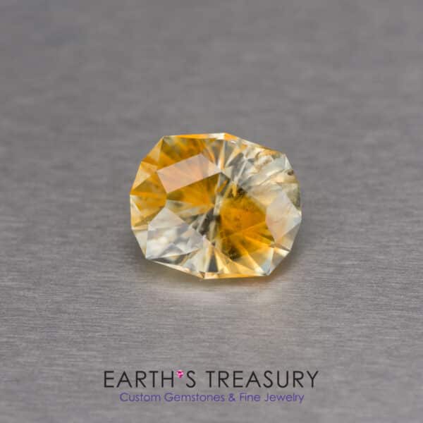 2.84-Carat Yellow-Gold Bicolored Montana Sapphire (Heated)