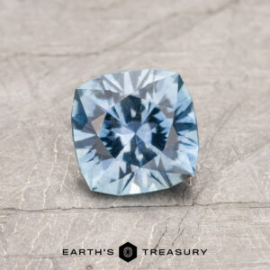 A blue Montana sapphire in our "Stella" square cushion design