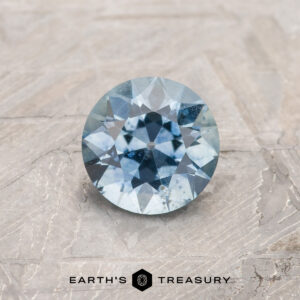 A blue-green Montana sapphire in an Old European-style cut (OEC)