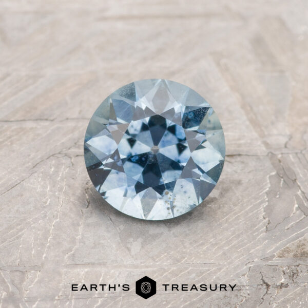 0.93-Carat Aqua Blue Montana Sapphire (Heated) A blue-green Montana sapphire in an Old European-style cut (OEC)