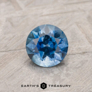 A blue Montana sapphire in an Old European-style cut (OEC)