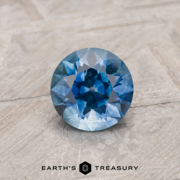 0.93-Carat Medium Blue Montana Sapphire (Heated) A blue Montana sapphire in an Old European-style cut (OEC)