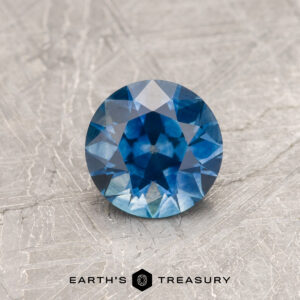 A blue Montana sapphire in an Old European-style cut (OEC)