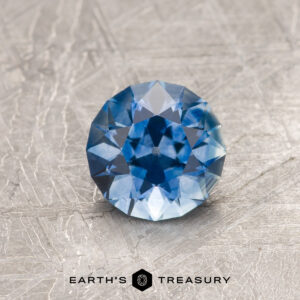 A blue Montana sapphire in an Old European-style cut (OEC)