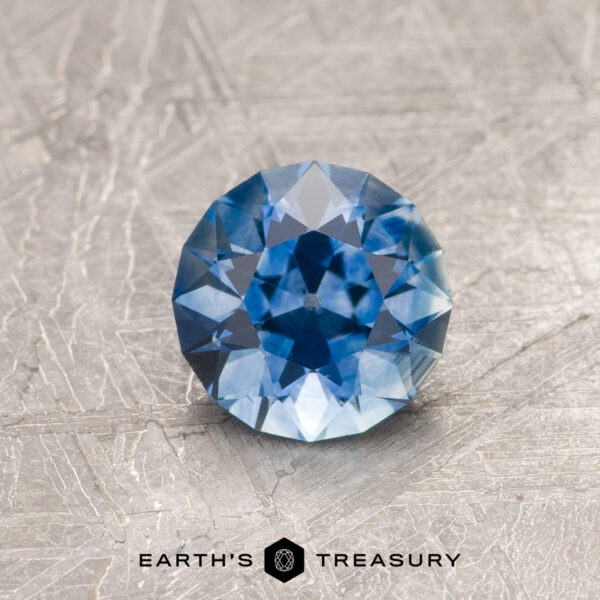 0.94-Carat Medium Blue Montana Sapphire (Heated) A blue Montana sapphire in an Old European-style cut (OEC)