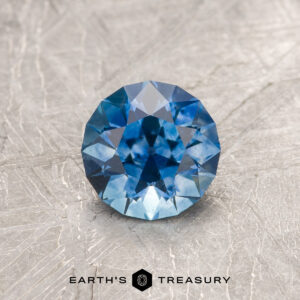 A blue Montana sapphire in an Old European-style cut (OEC)