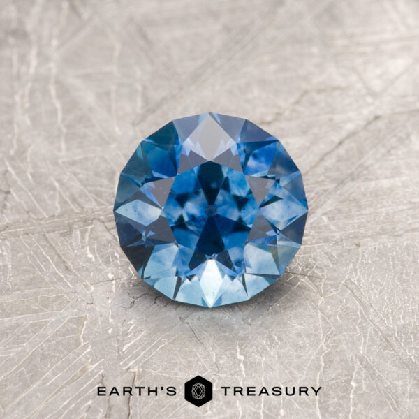 0.93-Carat Rich Blue Montana Sapphire (Heated) A blue Montana sapphire in an Old European-style cut (OEC)