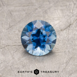 A blue Montana sapphire in an Old European-style cut (OEC)