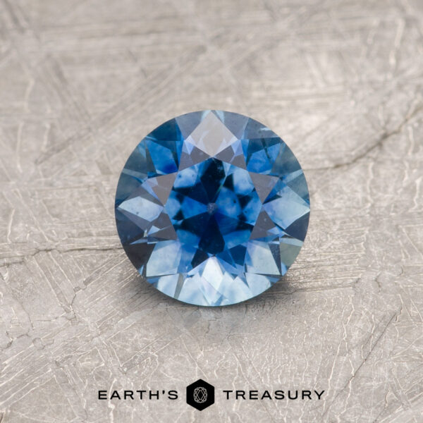 0.93-Carat Rich Blue Montana Sapphire (Heated) A blue Montana sapphire in an Old European-style cut (OEC)