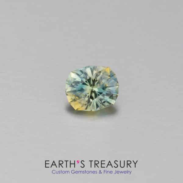 2.25-Carat Yellow-Blue-Green Particolored Montana Sapphire