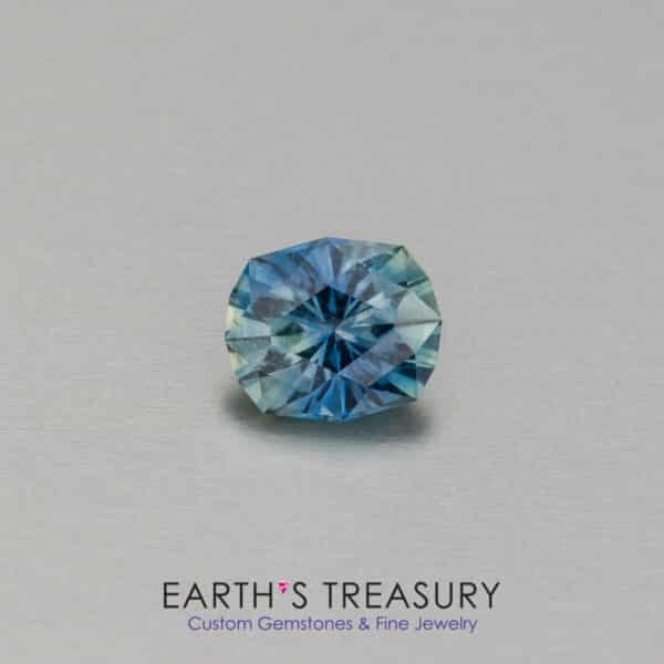 1.35-Carat Blue and Blue-Green Bicolored Montana Sapphire