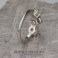 The "Electra" 3-Stone Stars Aligned Ring