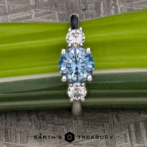 The "Wisteria" 3.5mm in platinum with 1.58-carat Montana sapphire