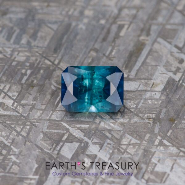 2.71-Carat Teal-Deep Blue Bicolored Montana Sapphire (Heated)