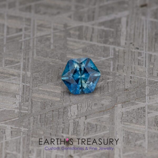1.11-Carat Teal-Blue Particolored Montana Sapphire (Heated)
