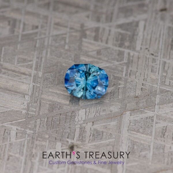 1.57-Carat Blue-Aqua Bicolored Montana Sapphire (Heated)