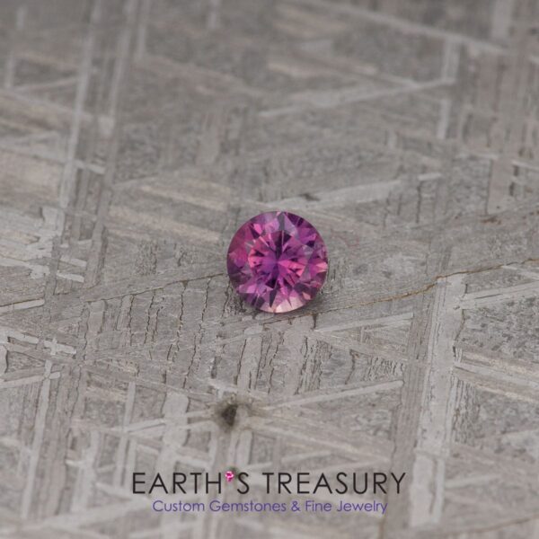 0.39-Carat Purple-Pink Particolored Montana Sapphire