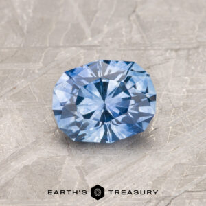 A blue Montana sapphire in our "Orion" oval design