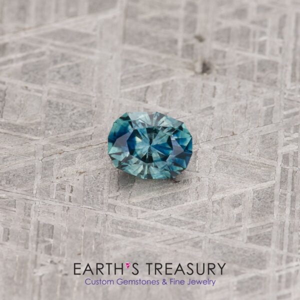 1.36-Carat Blue-Teal Particolored Montana Sapphire (Heated)