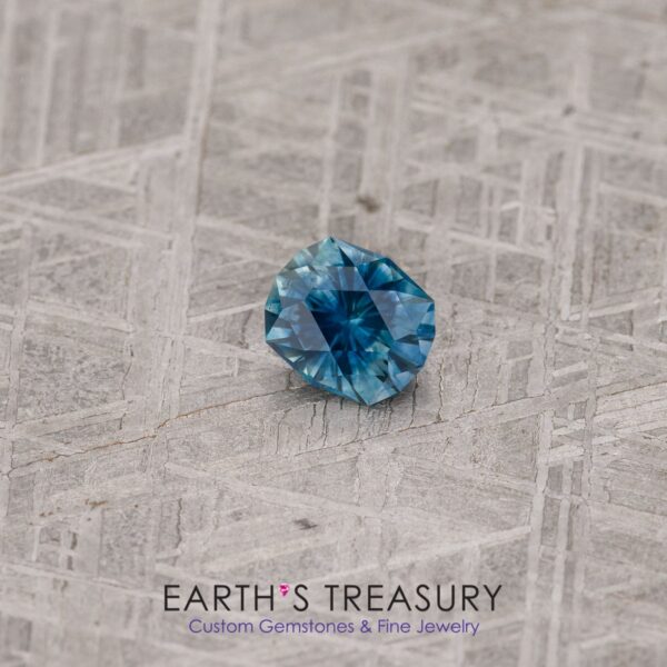 1.11-Carat Blue-Teal Particolored Montana Sapphire (Heated)