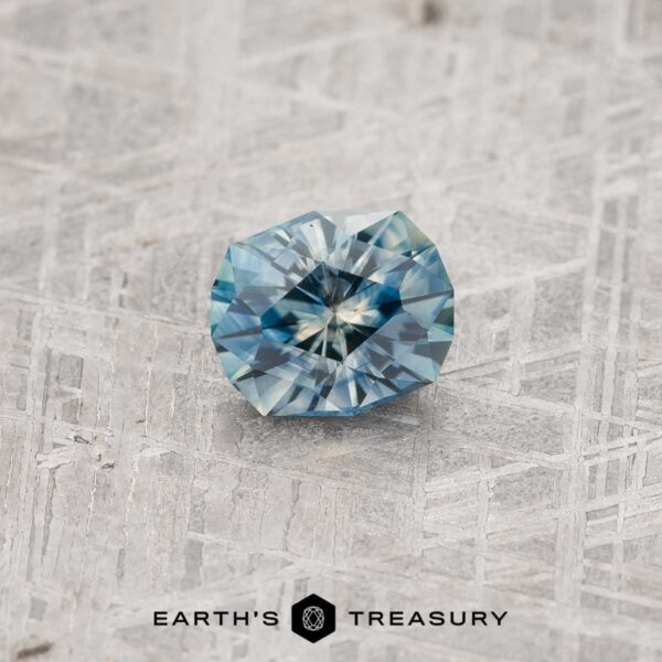 2.91-Carat Steely Blue-Yellow Particolored Montana Sapphire (Heated)