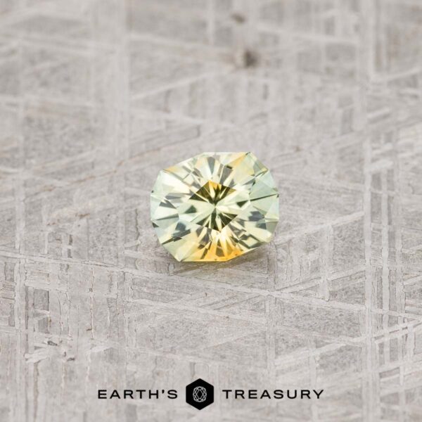 1.69-Carat Chartreuse-Gold Particolored Montana Sapphire (Heated