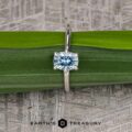 The "Nelisa" in 14k white gold with 1.51-carat Montana sapphire