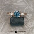 The "Clematis" in 14k rose gold with 1.71-Carat Montana Sapphire
