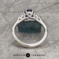 The "Clematis" Ring in platinum with 1.62-Carat Madagascar Sapphire